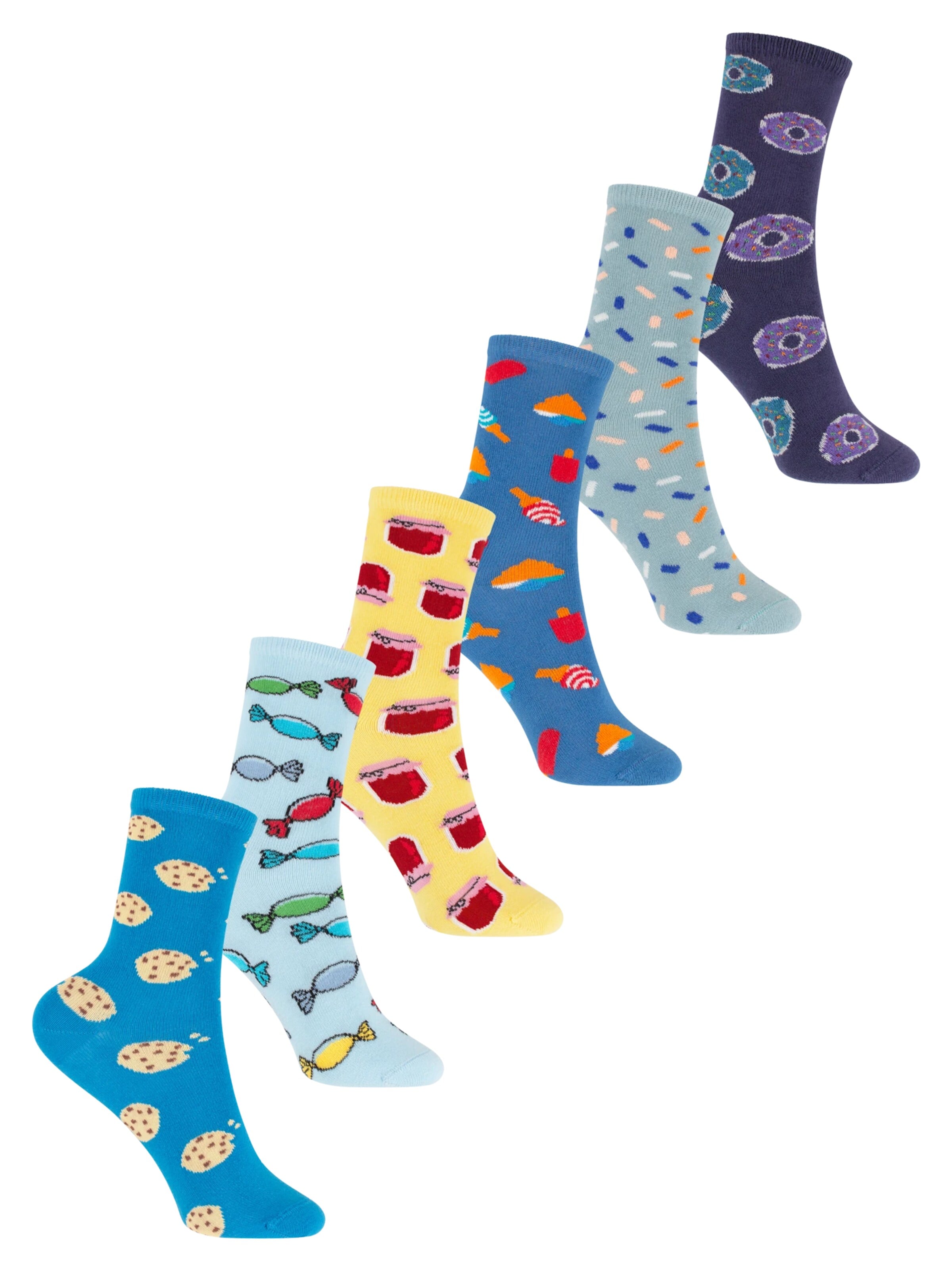 footstar Socks 'Funny Socks' in Blue: front