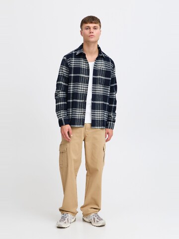 !Solid Regular Fit Hemd 'Nab' in Blau