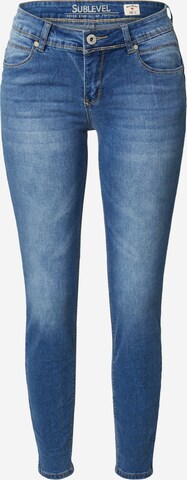 Skinny Jean Sublevel en bleu : devant