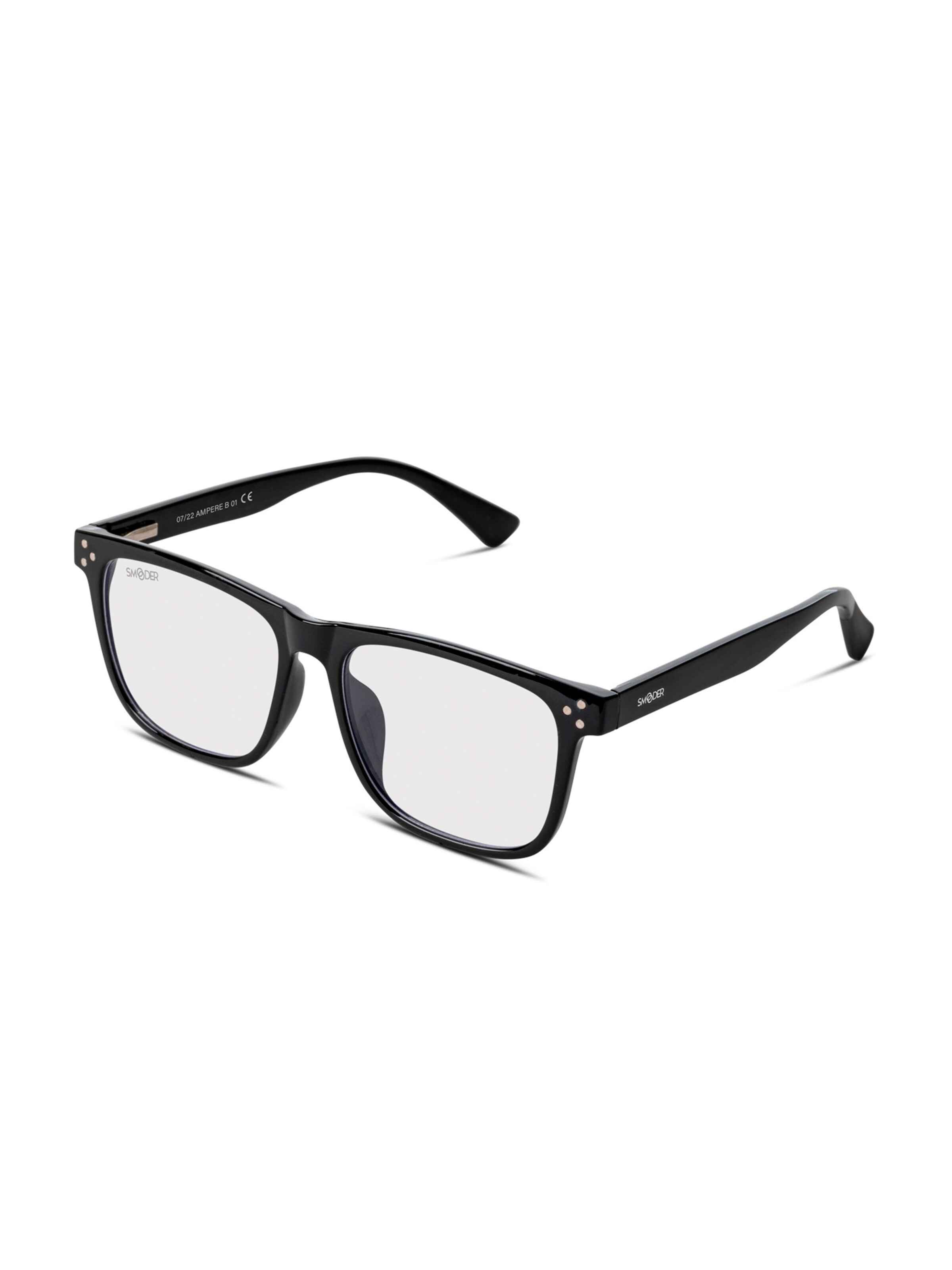 Smooder Glasses 'Ampere Blue Light' in Black: front