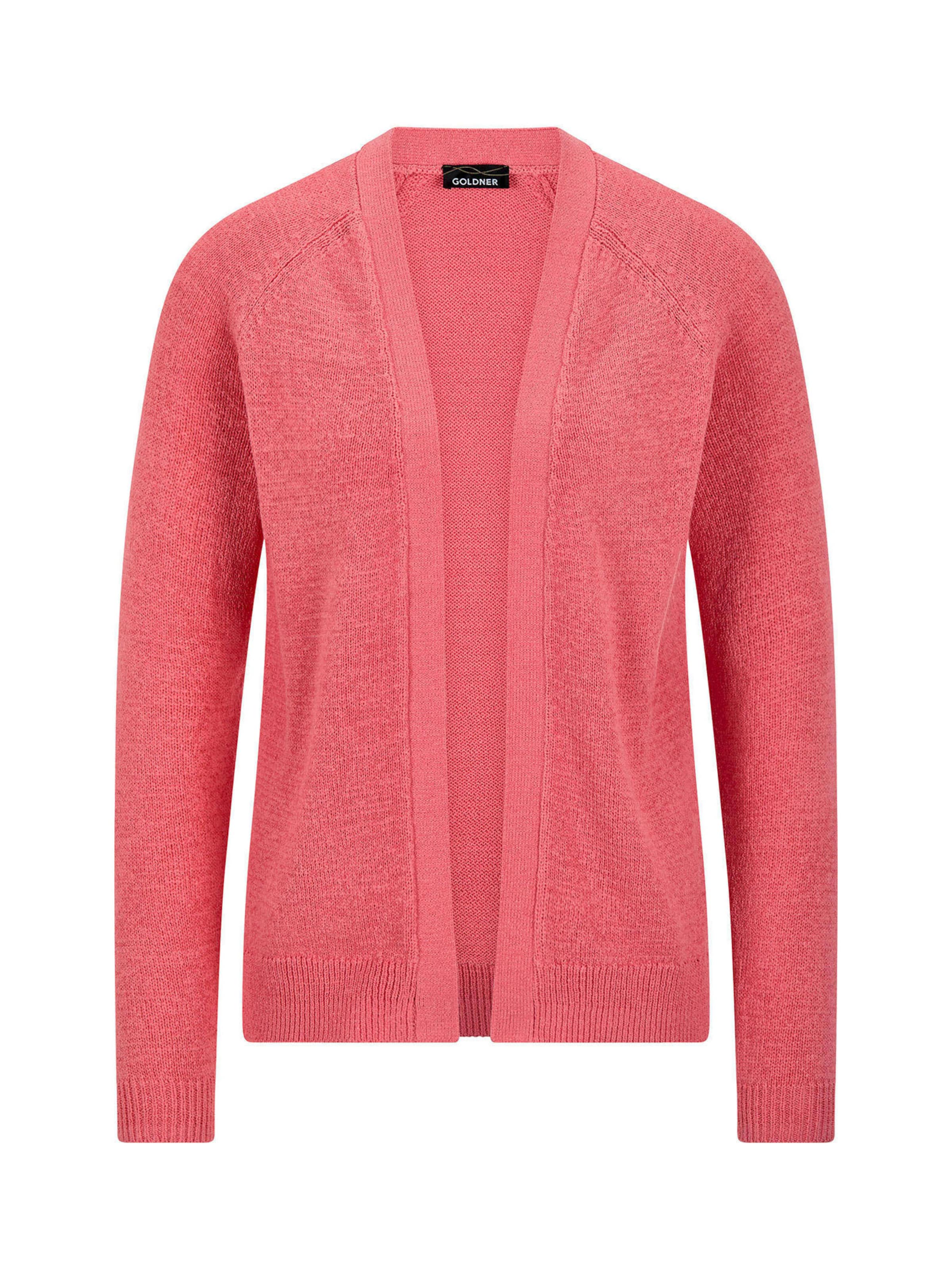 Goldner Gebreid vest in Oranje: voorkant