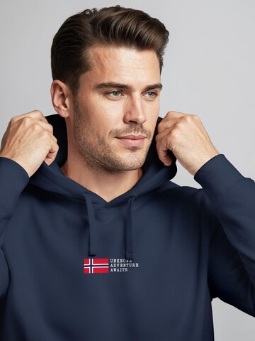 Neverless Sweatshirt 'Norway Explorer' in Blue