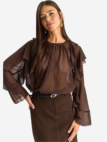 Bianco Lucci - Blusa em castanho