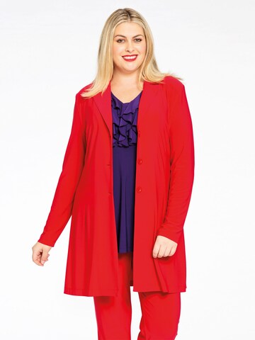 Blazer ' Dolce' Yoek en rouge : devant