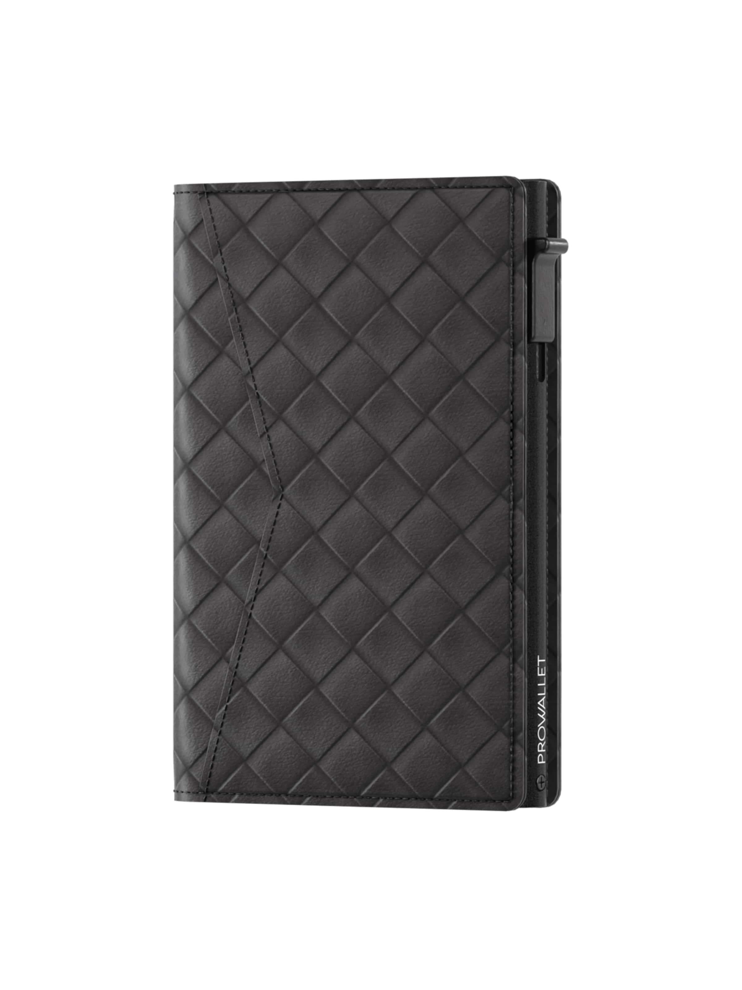 Porte-monnaies 'Pasjeshouder Slim Woven' Prowallet en noir