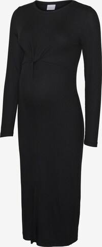 MAMALICIOUS فستان مُحاك 'Brynja' بلون أسود: الأمام