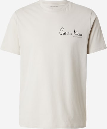 balta Calvin Klein Jeans Marškinėliai '30S': priekis