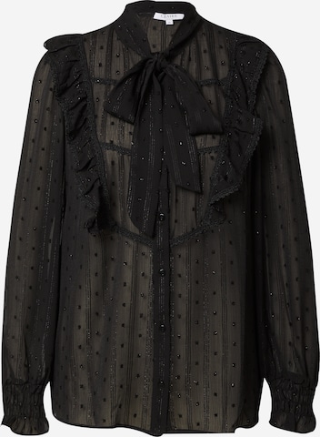 Chemisier 'Roselil' Claire en noir : devant