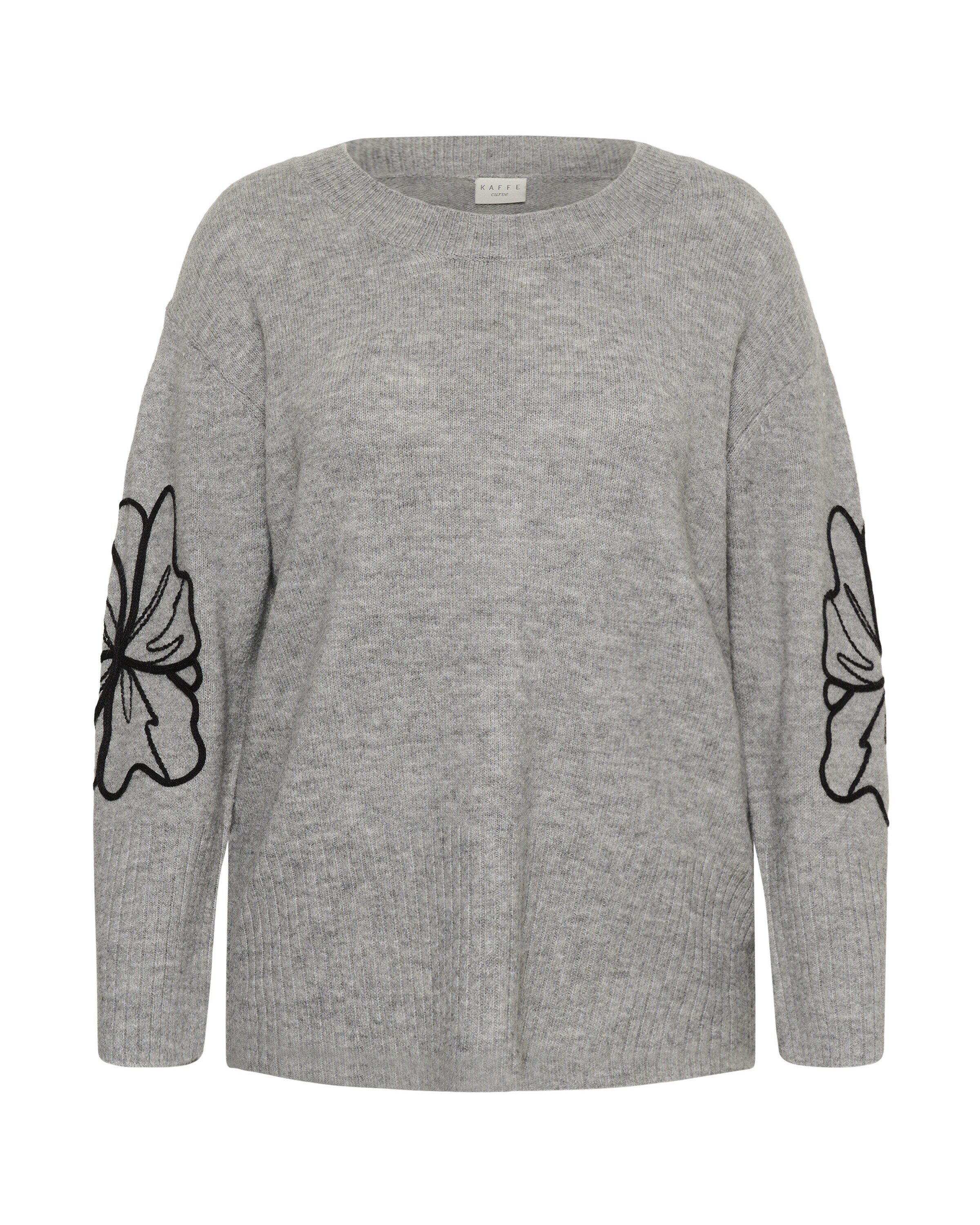 Pull-over 'Erina' KAFFE CURVE en gris : devant