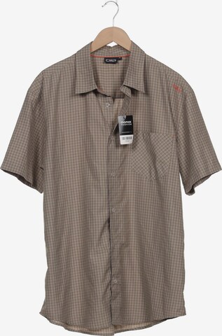 CMP Button Up Shirt in XXL in Brown: front