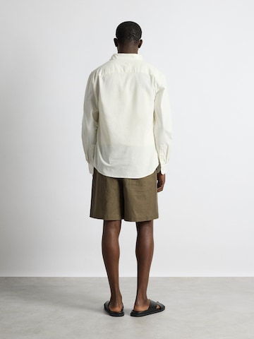 Burocs Regular fit Button Up Shirt in White