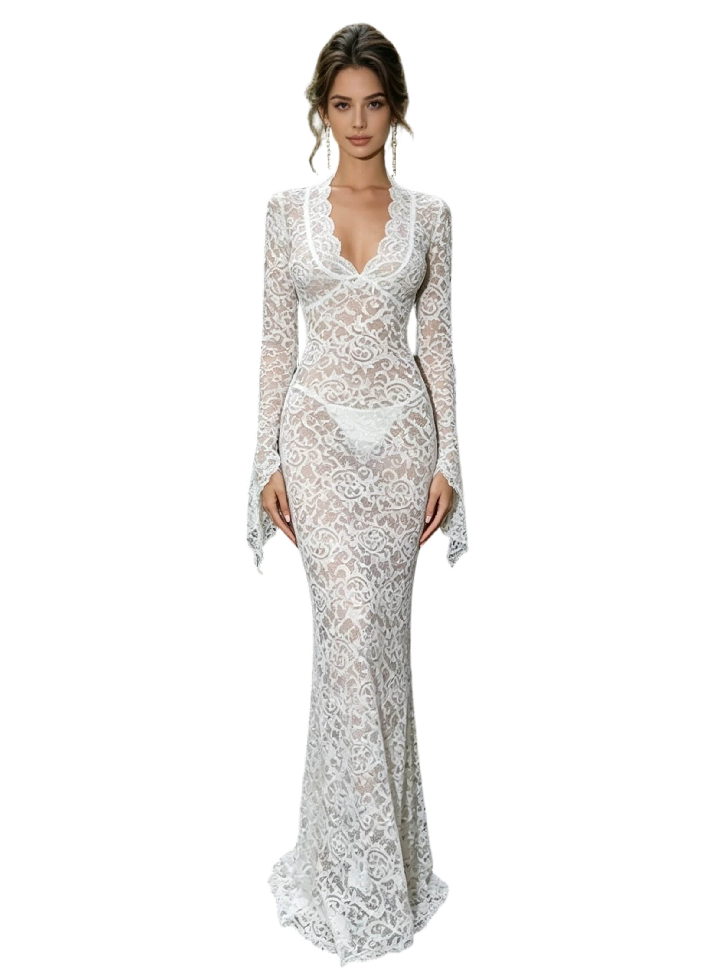 Yesfashion Kleid‌‌‌‌‌‌ in Weiß: Vorderseite