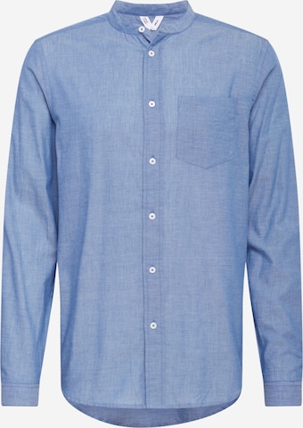 MELAWEAR Regular fit Button Up Shirt 'AMIT' in Blue: front