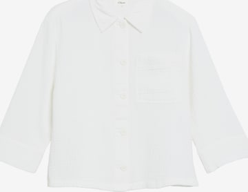 s.Oliver Bluse in Weiß: Vorderseite