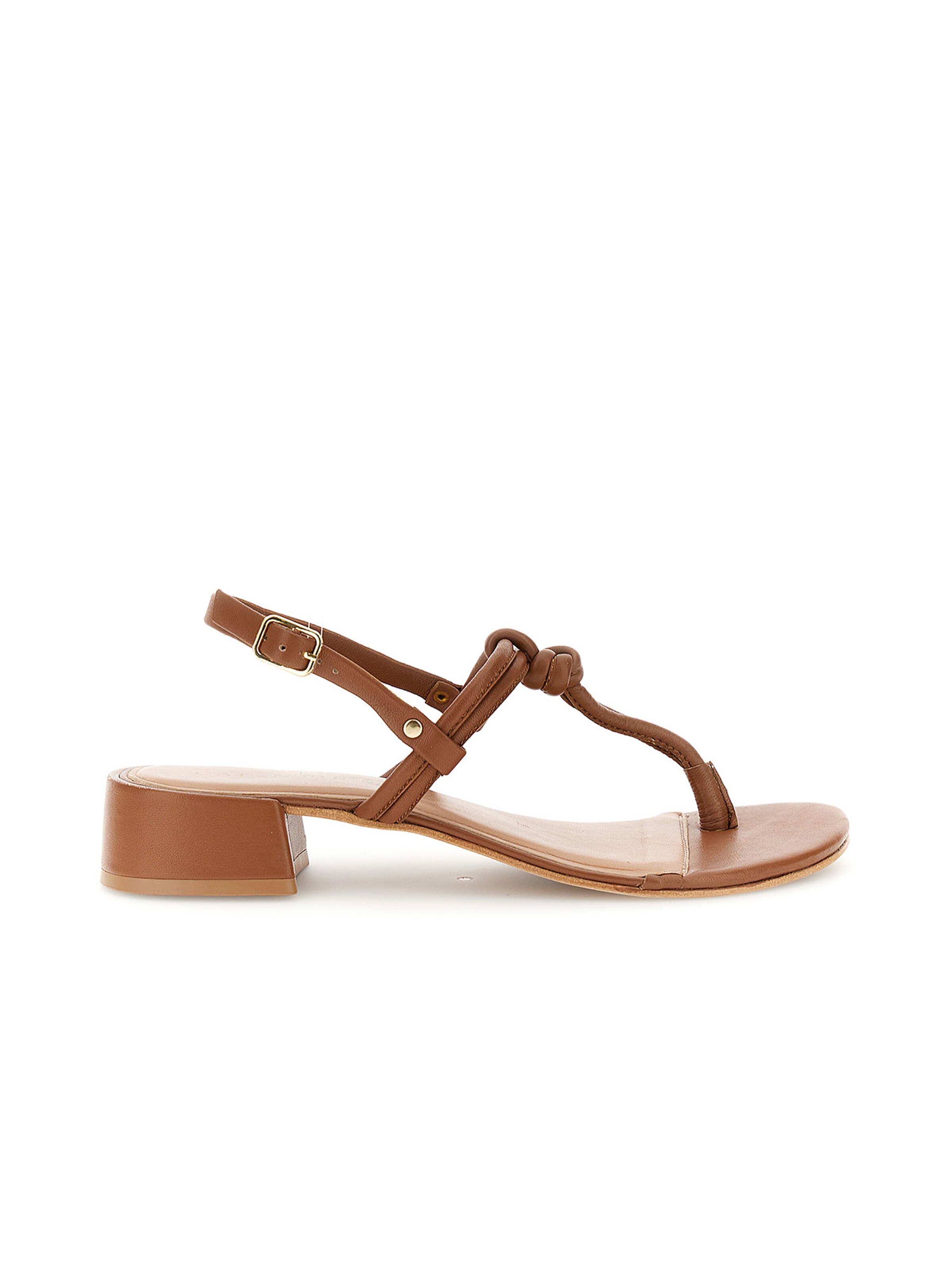 CAFè NOIR T-bar sandals in Brown