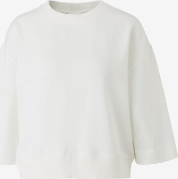 Sweat-shirt s.Oliver en blanc : devant