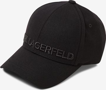 Karl Lagerfeld Cap in Schwarz: Vorderseite