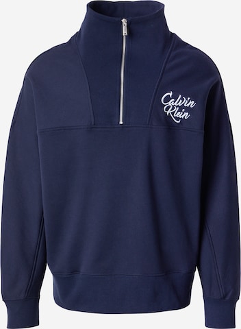 mėlyna Calvin Klein Jeans Megztinis be užsegimo: priekis