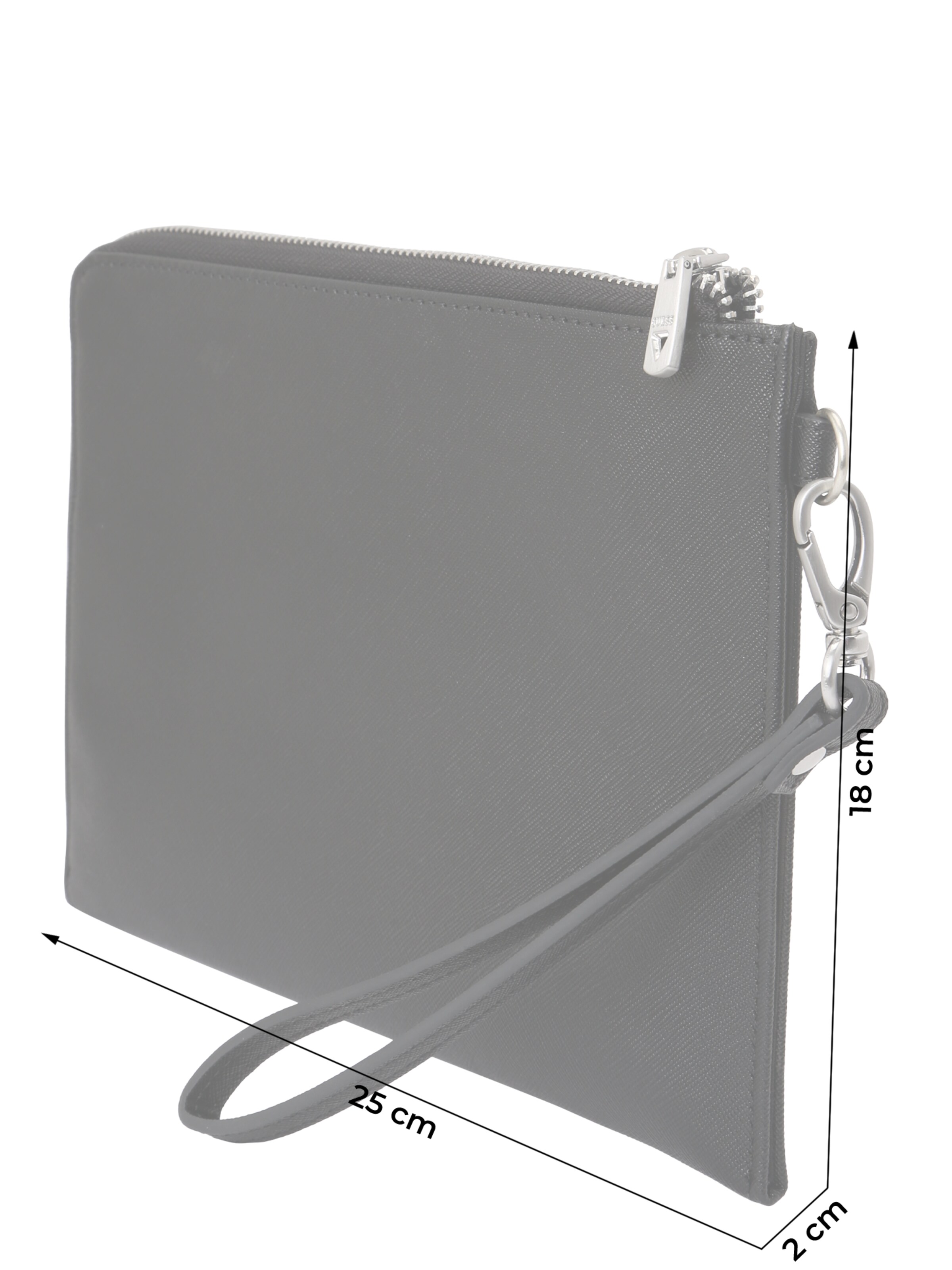 GUESS Portemonnaie 'BATH MEDIUM CLUTCH' in Schwarz