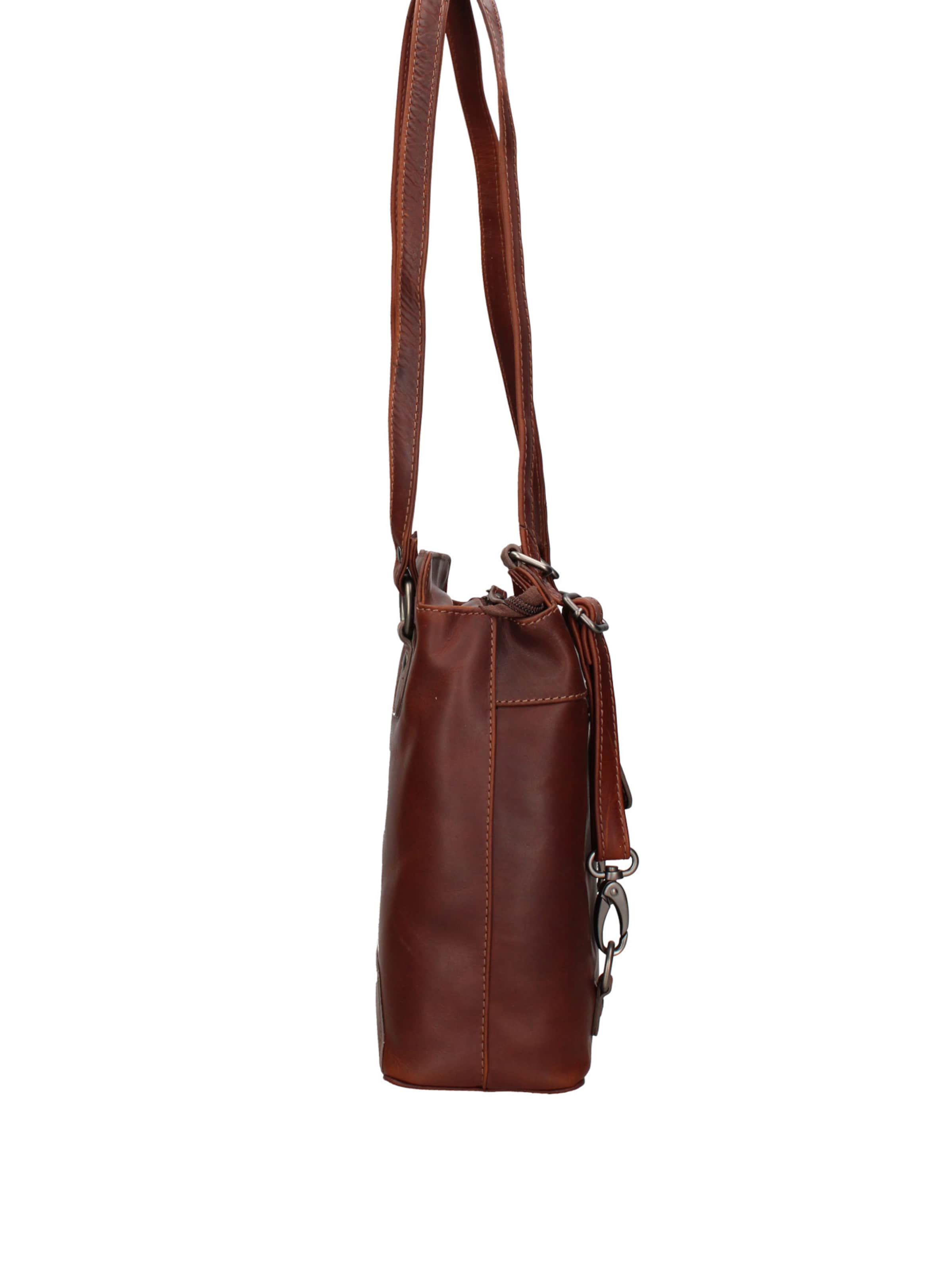 Borsa a spalla 'Borsa Uomo Vera Pelle Convertibile Spalla Zaino' di HILL BURRY in beige