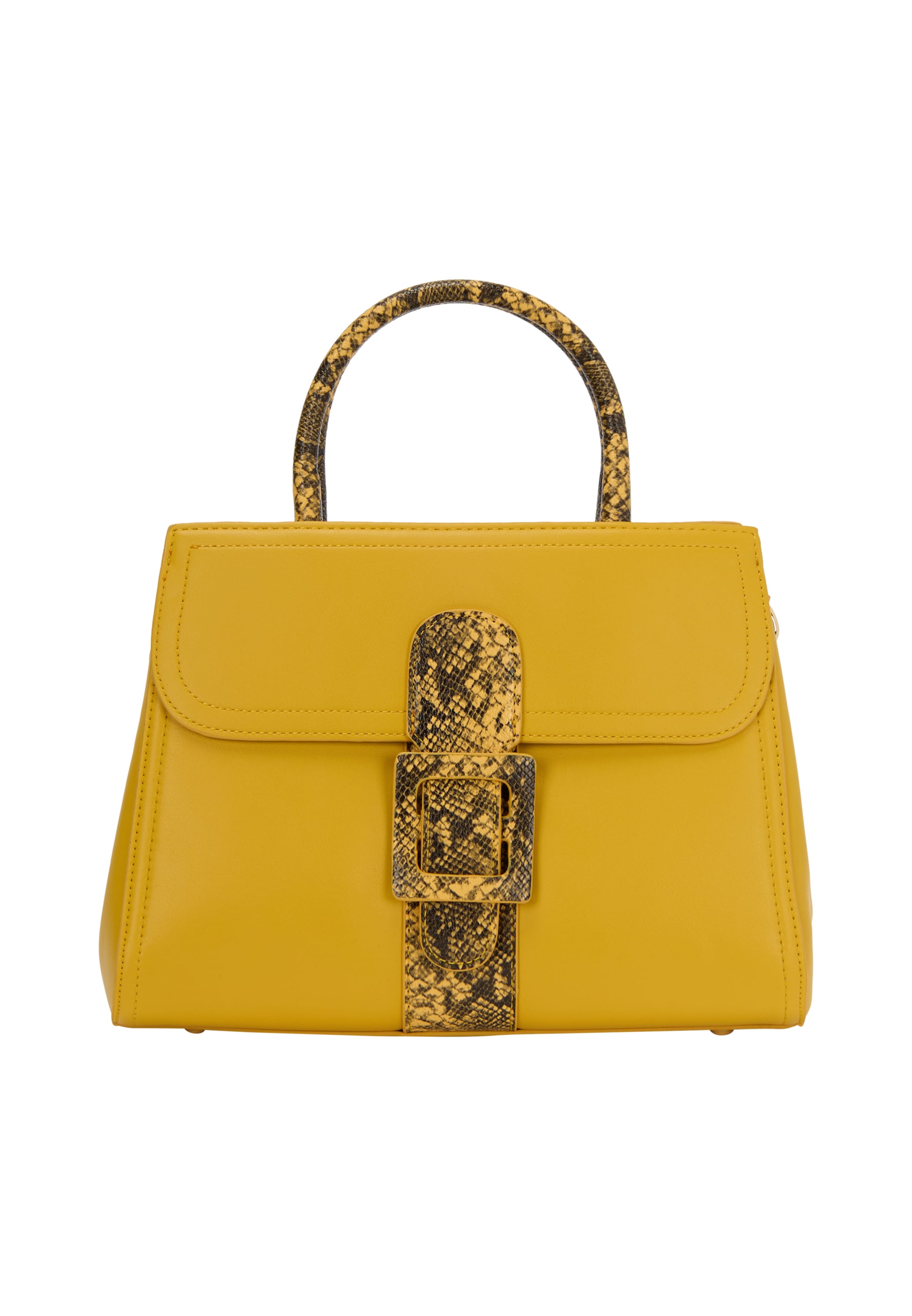 Poșete de la faina pe galben: față