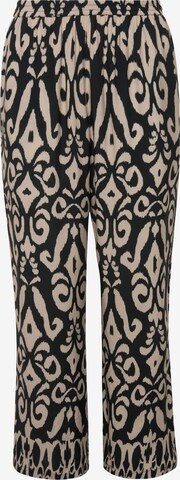 MIAMODA Wide leg Broek in Beige: voorkant