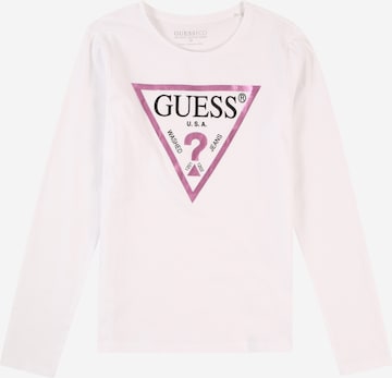 T-Shirt GUESS en blanc : devant