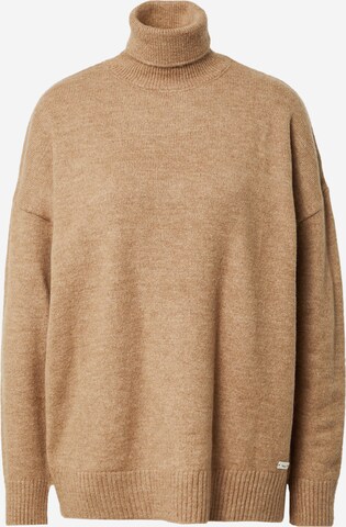 Pull-over oversize 'Niyeta' LTB en beige : devant