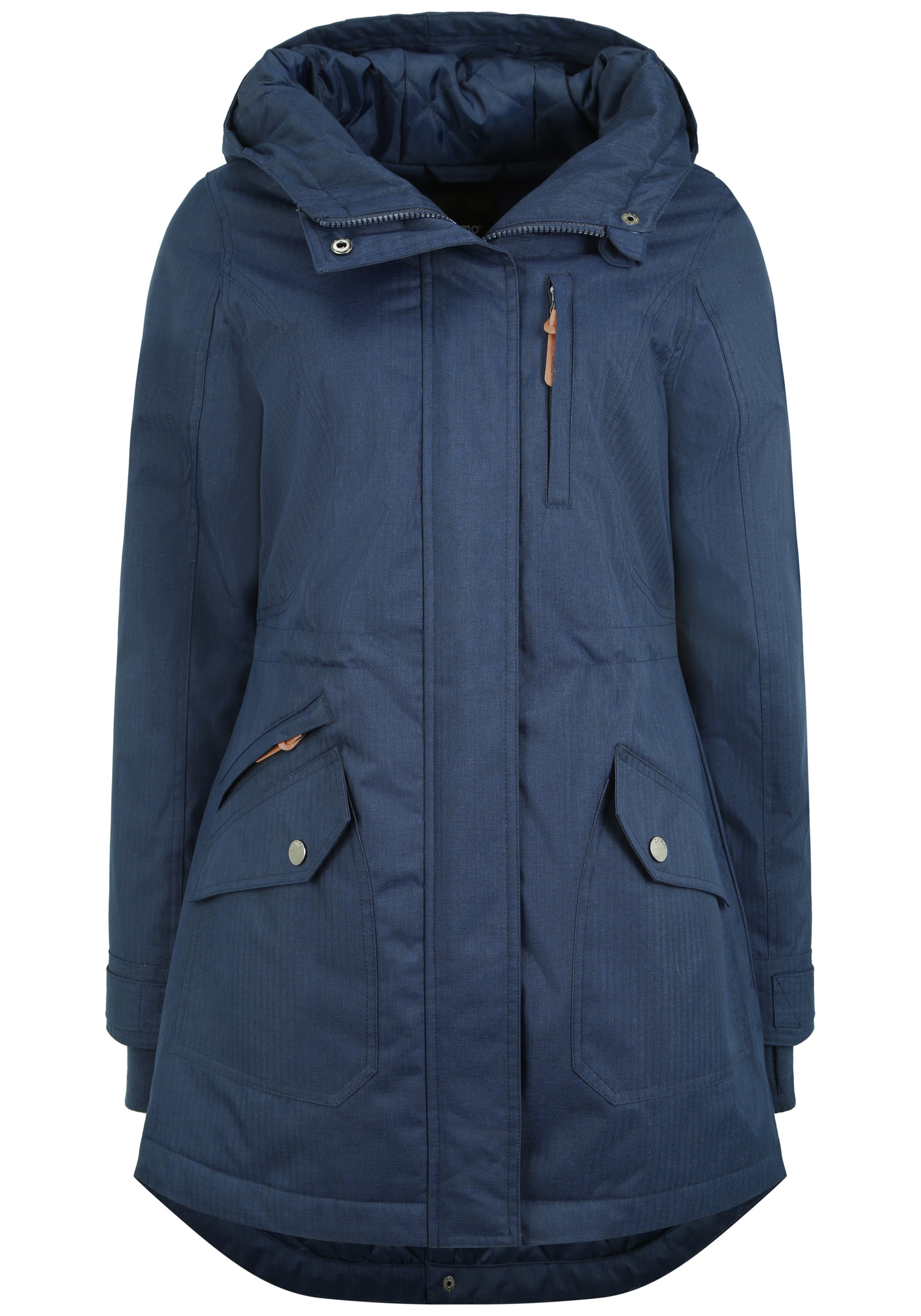 Parka di mezza stagione 'Bella' di Oxmo in blu: frontale