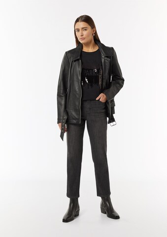 T-shirt comma casual identity en noir