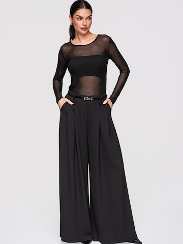 Ombre Wide Leg Bukser i sort