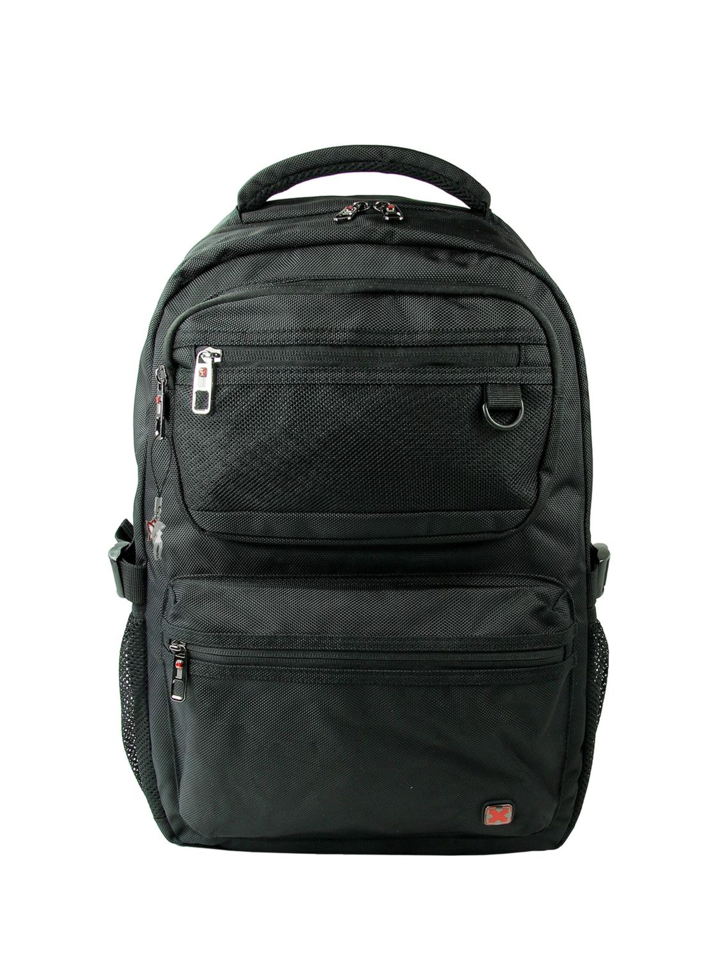 Travel N Meet Backpack in Black: front