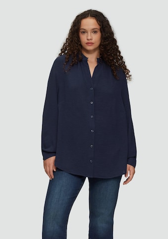 QS Bluse in Blau: Vorderseite