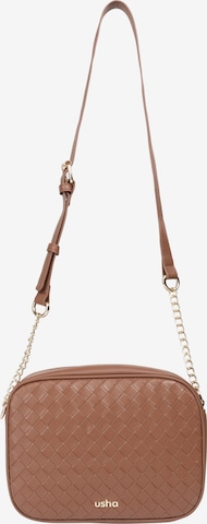 Usha Crossbody Bag in Brown: front