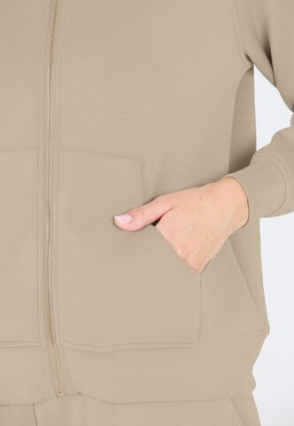 Athlecia Sweat jacket 'Jacey' in Brown