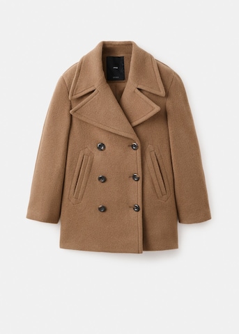 MANGO Between-Seasons Coat 'Font' in Brown