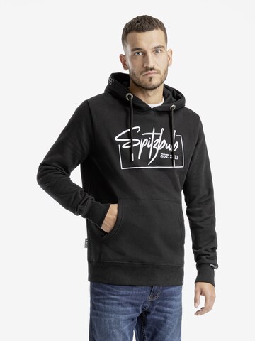 SPITZBUB Sweatshirt 'Jürgen' in Black: front