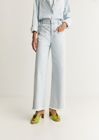 Scalpers Wide Leg Jeans i blå: forside