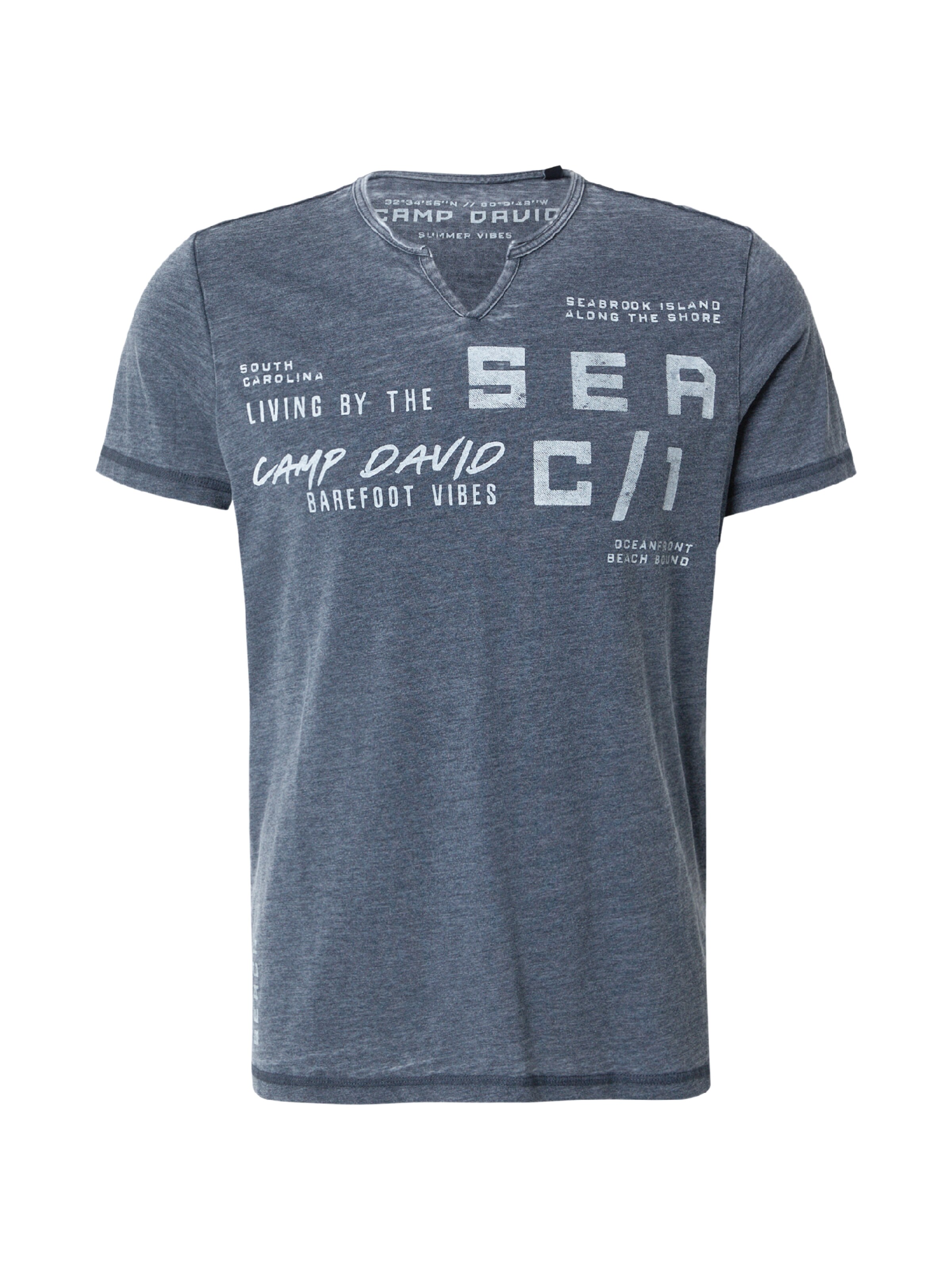 CAMP DAVID Shirt in Blue: front