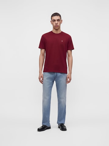Calvin Klein Jeans Tričko 'CLASSIC' – červená: přední strana