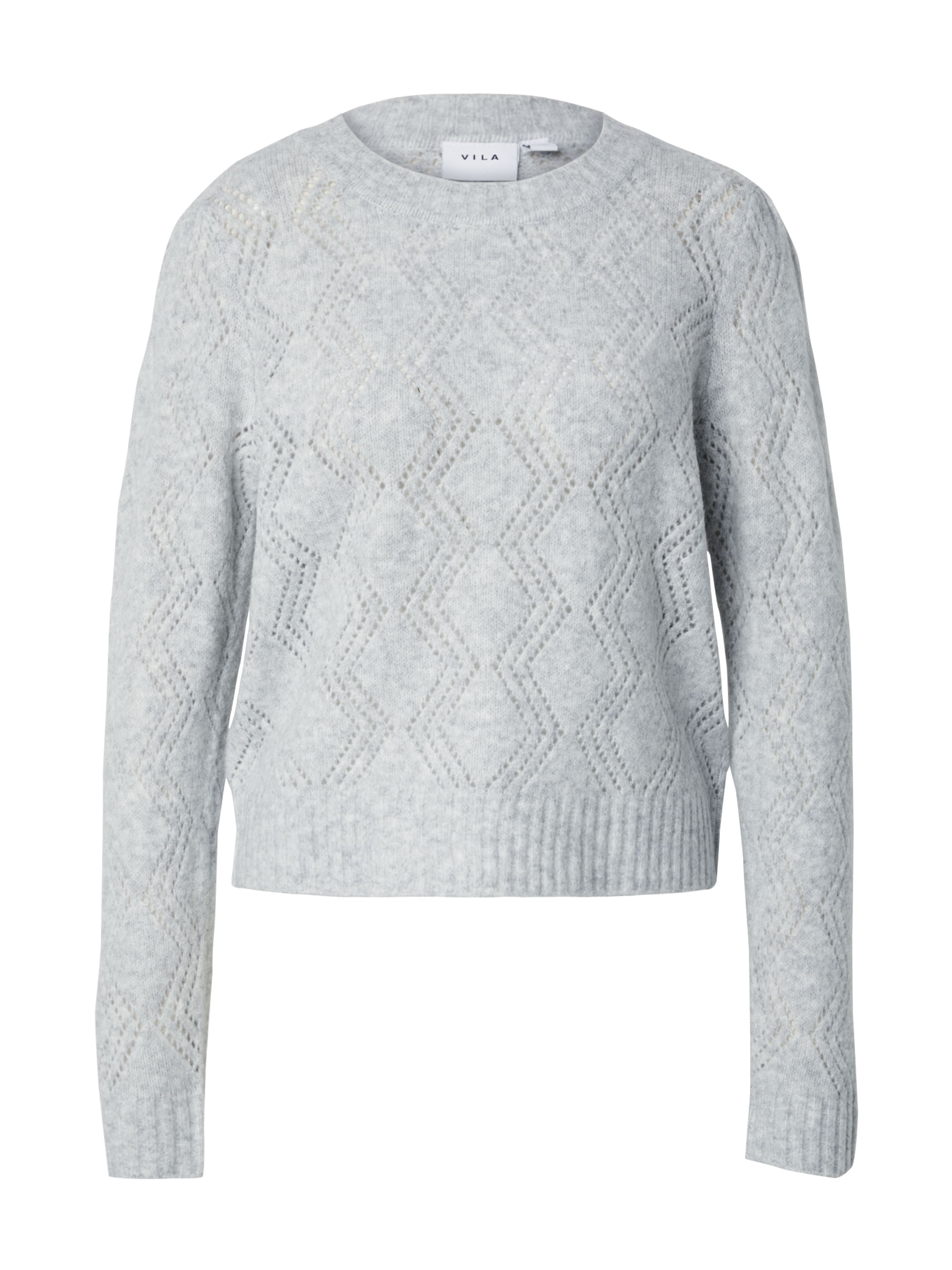 VILA Pullover 'Carlo' in Grau: Vorderseite