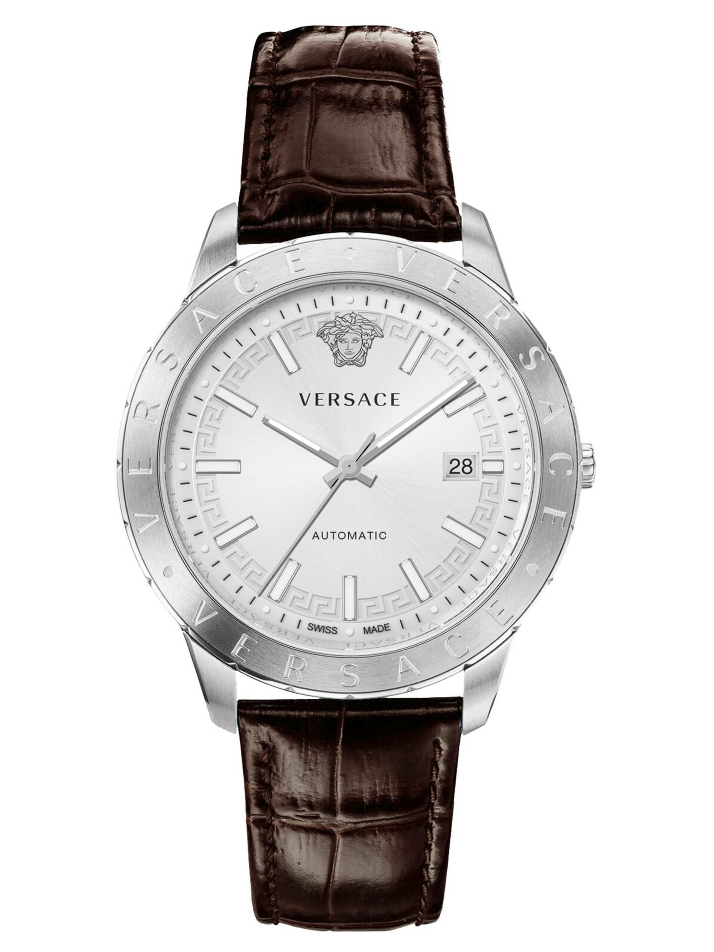 VERSACE Uhr 'Univers' in Braun: Vorderseite