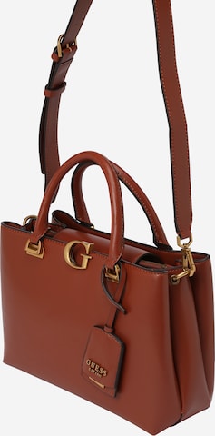 GUESS - Bolso de mano 'VIBE' en marrón: frente