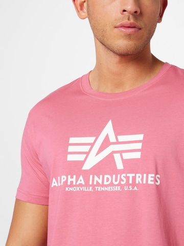 ALPHA INDUSTRIES T-Shirt in Pink