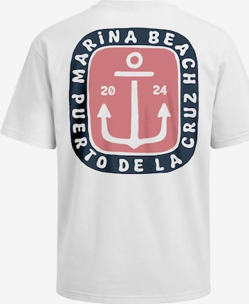 Neverless Shirt 'Marina Beach' in Weiß: Vorderseite