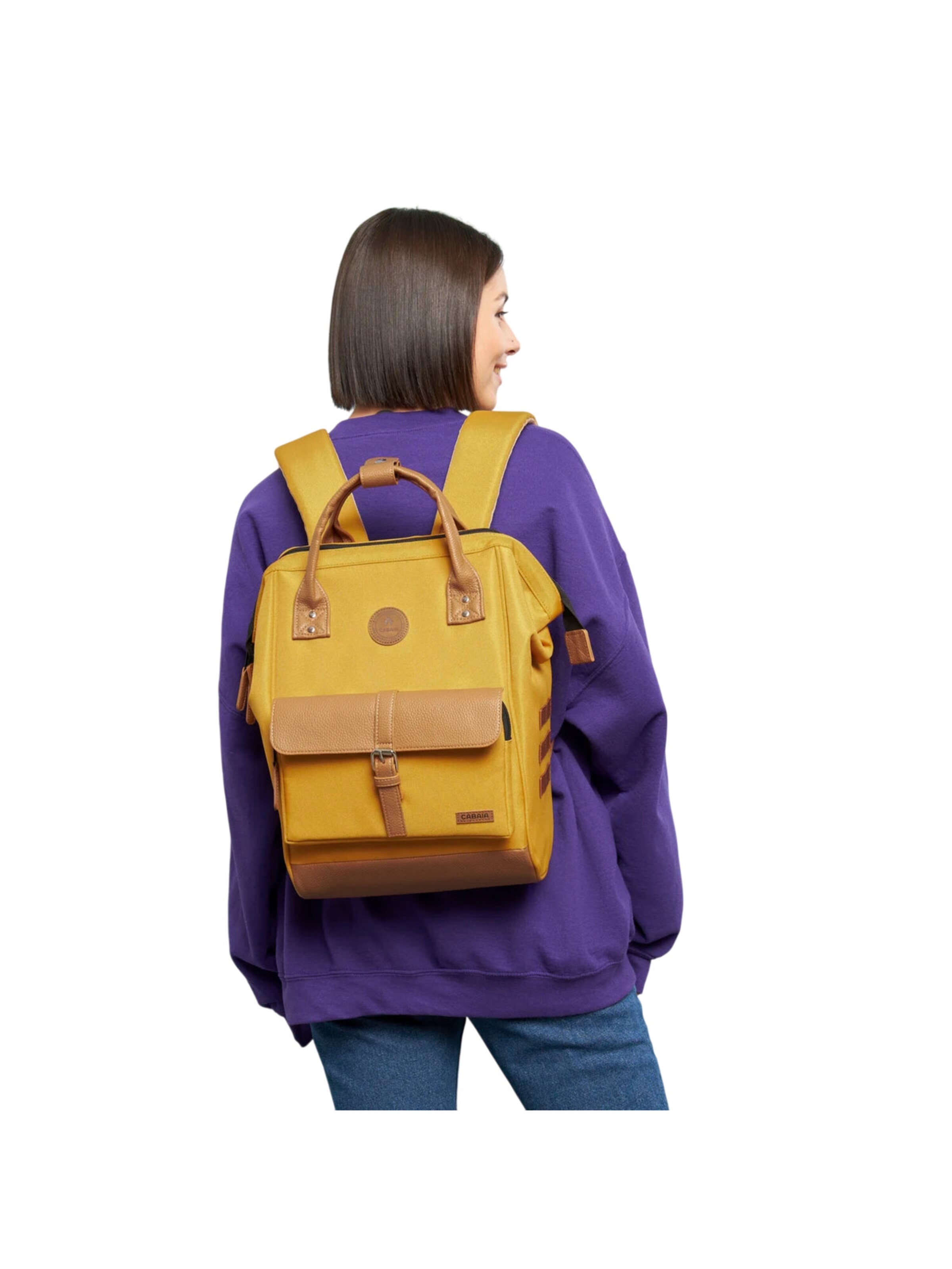 Cabaia Backpack 'Guadalupe M' in Yellow