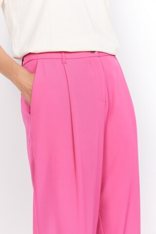 Soyaconcept Loose fit Pleat-front trousers 'Gabi' in Pink