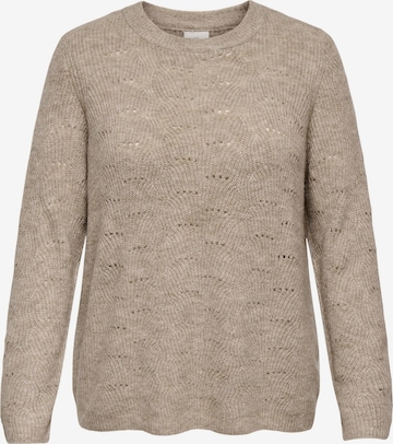 ONLY Carmakoma Pullover 'CARLOLLI' i grå: forside