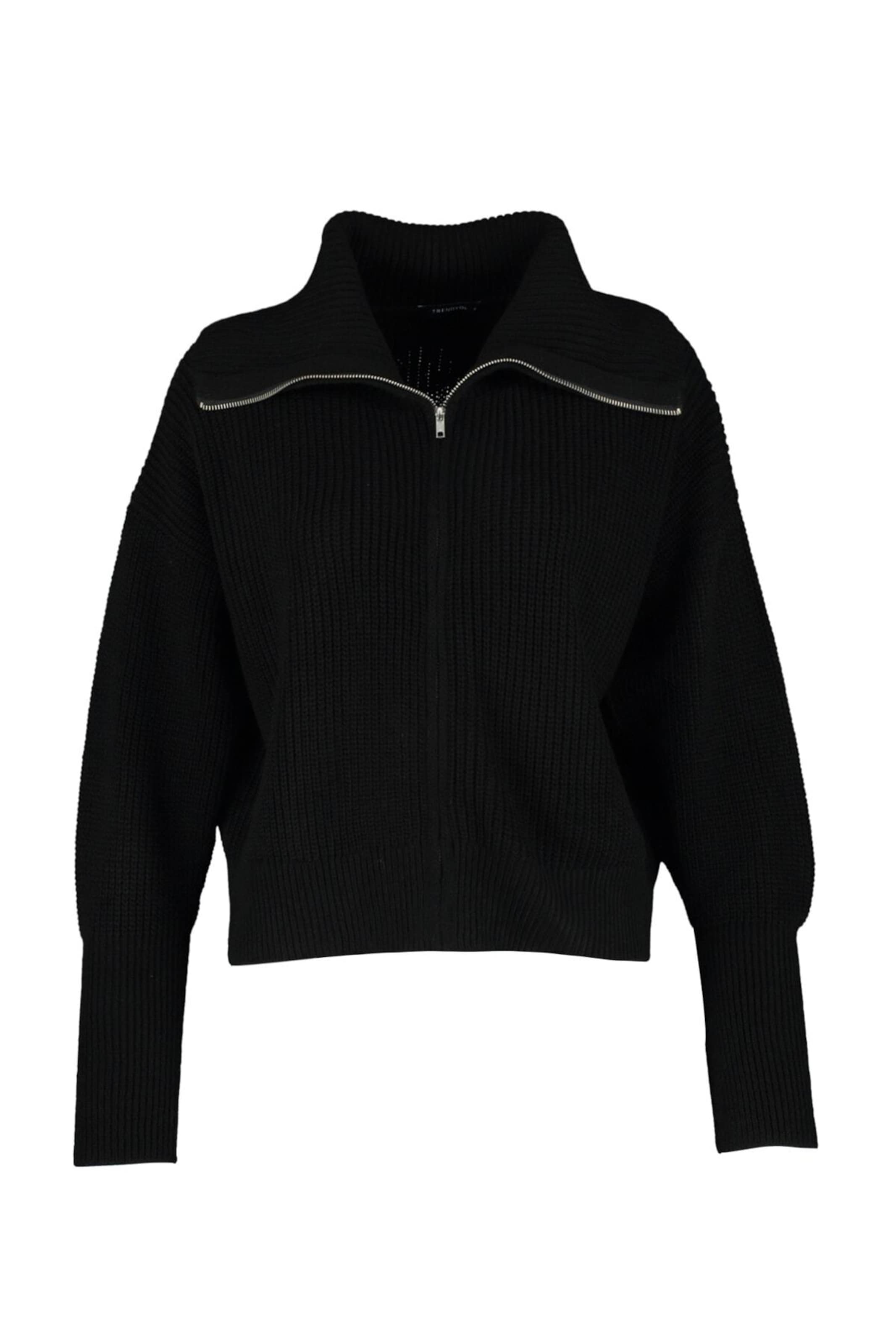 Trendyol Strickjacke in Schwarz: Vorderseite
