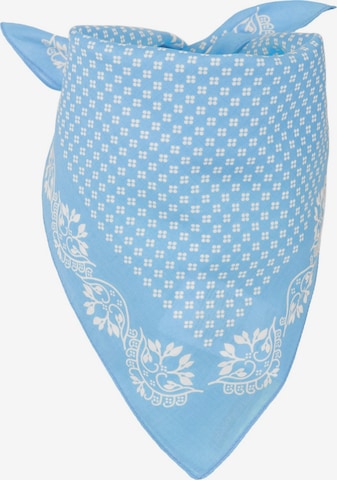 styleBREAKER Tuch 'Baumwolle Dreieckstuch mit Blümchen Muster' in Blau: Vorderseite